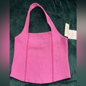 American Eagle Outfitters Pink Halter Tank Top